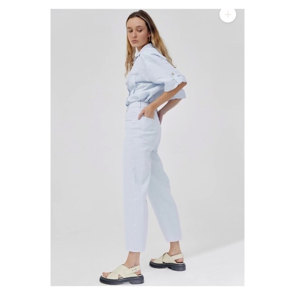 NWT SIGNIFICANT OTHER Monty Jean High Rise Straight Leg Light Wash Size US 4 - Picture 3 of 12